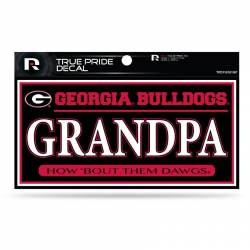 University Of Georgia Bulldogs Grandpa - 3x6 True Pride Vinyl Sticker