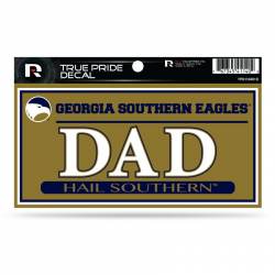 Georgia Southern University Eagles Dad - 3x6 True Pride Vinyl Sticker