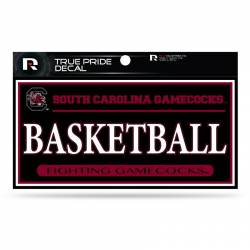 University Of South Carolina Gamecocks Basketball Black - 3x6 True Pride Vinyl Sticker