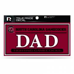 University Of South Carolina Gamecocks Dad - 3x6 True Pride Vinyl Sticker