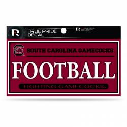 University Of South Carolina Gamecocks Football - 3x6 True Pride Vinyl Sticker
