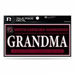 University Of South Carolina Gamecocks Grandma Black - 3x6 True Pride Vinyl Sticker