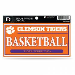 Clemson University Tigers Basketball - 3x6 True Pride Vinyl Sticker