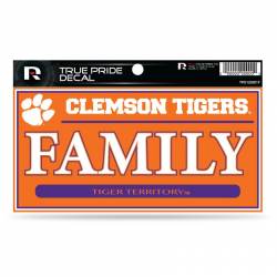 Clemson University Tigers Family - 3x6 True Pride Vinyl Sticker