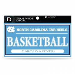 University Of North Carolina Tar Heels Basketball - 3x6 True Pride Vinyl Sticker