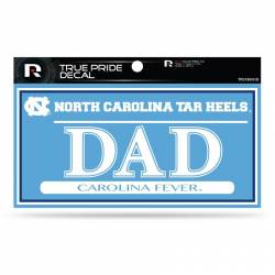 University Of North Carolina Tar Heels Dad - 3x6 True Pride Vinyl Sticker