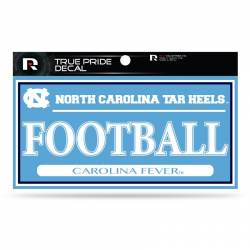 University Of North Carolina Tar Heels Football - 3x6 True Pride Vinyl Sticker