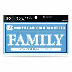 University Of North Carolina Tar Heels Family - 3x6 True Pride Vinyl Sticker