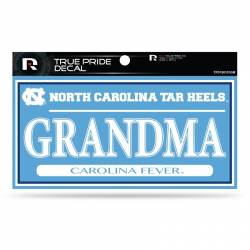 University Of North Carolina Tar Heels Grandma - 3x6 True Pride Vinyl Sticker