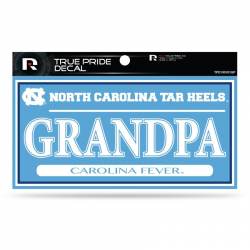 University Of North Carolina Tar Heels Grandpa - 3x6 True Pride Vinyl Sticker