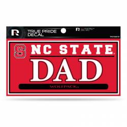 North Carolina State University Wolfpack Dad - 3x6 True Pride Vinyl Sticker