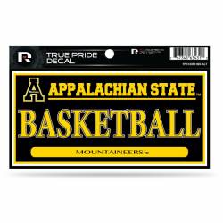 Appalachian State University Mountaineers Basketball Black - 3x6 True Pride Vinyl Sticker