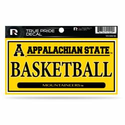 Appalachian State University Mountaineers Basketball - 3x6 True Pride Vinyl Sticker