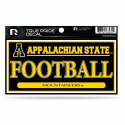 Appalachian State University Mountaineers Football Black - 3x6 True Pride Vinyl Sticker