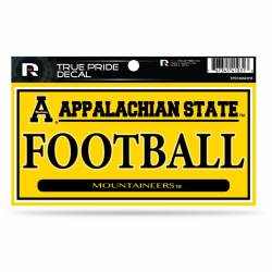 Appalachian State University Mountaineers Football - 3x6 True Pride Vinyl Sticker