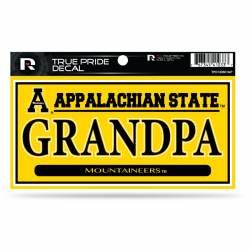 Appalachian State University Mountaineers Grandpa - 3x6 True Pride Vinyl Sticker