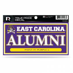 East Carolina University Pirates Alumni - 3x6 True Pride Vinyl Sticker