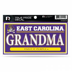 East Carolina University Pirates Grandma - 3x6 True Pride Vinyl Sticker