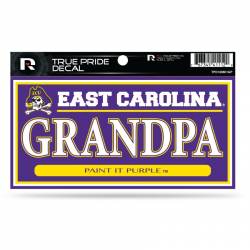 East Carolina University Pirates Grandpa - 3x6 True Pride Vinyl Sticker