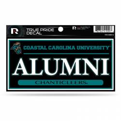 Coastal Carolina University Chanticleers Alumni Black - 3x6 True Pride Vinyl Sticker