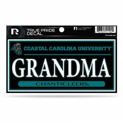 Coastal Carolina University Chanticleers Grandma Black - 3x6 True Pride Vinyl Sticker