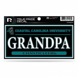 Coastal Carolina University Chanticleers Grandpa Black - 3x6 True Pride Vinyl Sticker