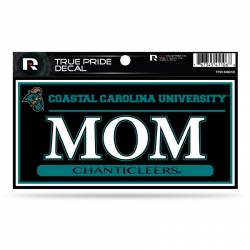 Coastal Carolina University Chanticleers Mom Black - 3x6 True Pride Vinyl Sticker