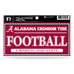 University of Alabama Crimson Tide Football - 3x6 True Pride Vinyl Sticker