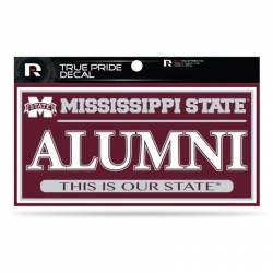 Mississippi State University Bulldogs Alumni - 3x6 True Pride Vinyl Sticker