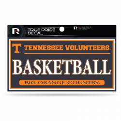 University Of Tennessee Volunteers Basketball - 3x6 True Pride Vinyl Sticker
