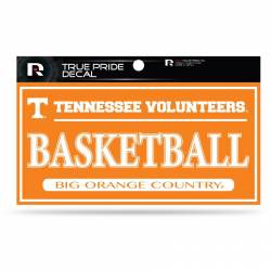 University Of Tennessee Volunteers Basketball Orange - 3x6 True Pride Vinyl Sticker