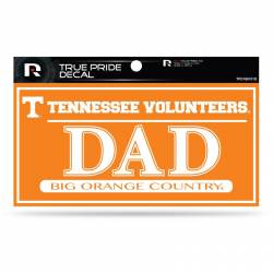 University Of Tennessee Volunteers Dad Orange - 3x6 True Pride Vinyl Sticker