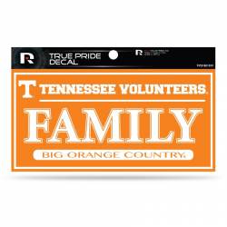 University Of Tennessee Volunteers Family Orange - 3x6 True Pride Vinyl Sticker