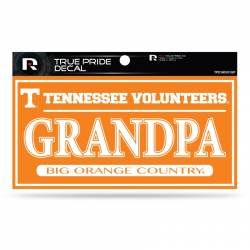University Of Tennessee Volunteers Grandpa Orange - 3x6 True Pride Vinyl Sticker