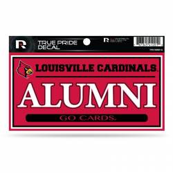 University Of Louisville Cardinals Alumni - 3x6 True Pride Vinyl Sticker