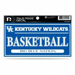 University Of Kentucky Wildcats Basketball - 3x6 True Pride Vinyl Sticker