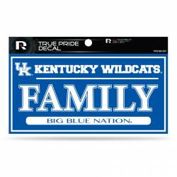 University Of Kentucky Wildcats Family - 3x6 True Pride Vinyl Sticker