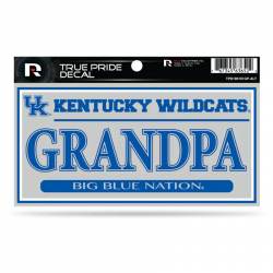 University Of Kentucky Wildcats Grandpa Gray - 3x6 True Pride Vinyl Sticker