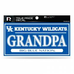 University Of Kentucky Wildcats Grandpa - 3x6 True Pride Vinyl Sticker