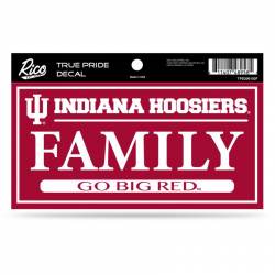 Indiana University Hoosiers Family - 3x6 True Pride Vinyl Sticker