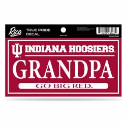 Indiana University Hoosiers Grandpa - 3x6 True Pride Vinyl Sticker