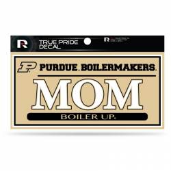 Purdue University Boilermakers Mom Gold - 3x6 True Pride Vinyl Sticker