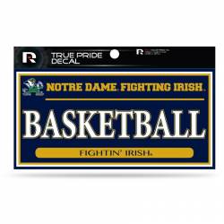 University Of Notre Dame Fighting Irish Basketball - 3x6 True Pride Vinyl Sticker