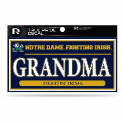 University Of Notre Dame Fighting Irish Grandma - 3x6 True Pride Vinyl Sticker