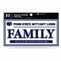 Penn State University Nittany Lions Family White - 3x6 True Pride Vinyl Sticker
