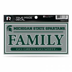 Michigan State University Spartans Family Gray - 3x6 True Pride Vinyl Sticker