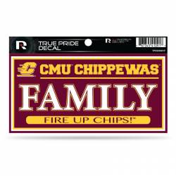 Central Michigan University Chippewas Family - 3x6 True Pride Vinyl Sticker