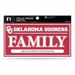 University Of Oklahoma Sooners Family - 3x6 True Pride Vinyl Sticker