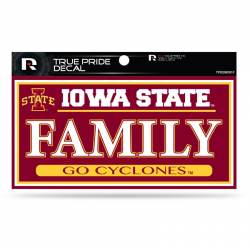 Iowa State University Cyclones Family - 3x6 True Pride Vinyl Sticker