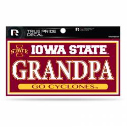 Iowa State University Cyclones Grandpa - 3x6 True Pride Vinyl Sticker